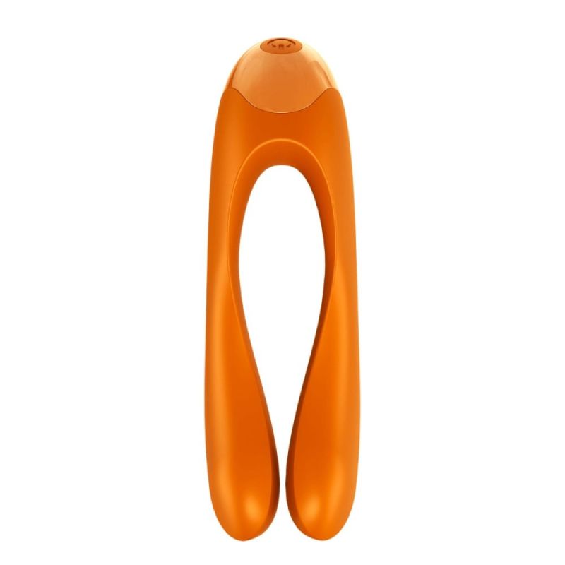 Універсальний міні вібратор Satisfyer Candy Cane помаранчевий вид 4