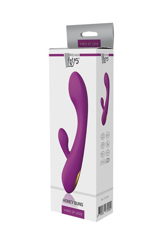 Подвійний вібратор Dream Toys VIBES OF LOVE HONEY BUNS PURPLE вид 3