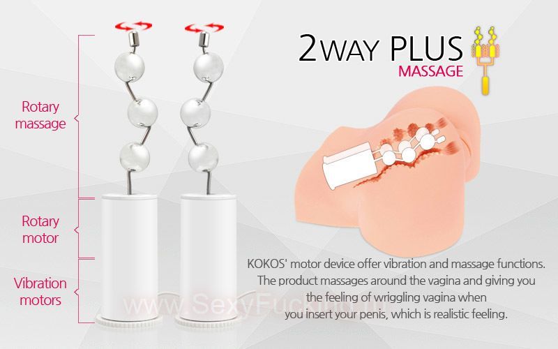 Мастурбатор Kokos Alice з вібрацією, ротацією і голосом вид 4