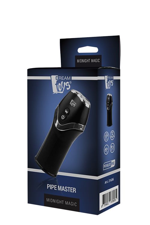 Мастурбатор з вібрацією для стимулювання головки пеніса Dream toys Midnight Magic, чорний вид 6