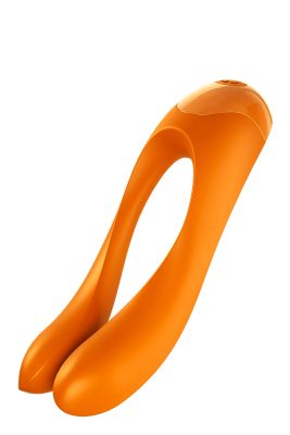Універсальний міні вібратор Satisfyer Candy Cane помаранчевий