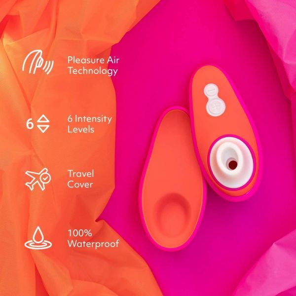 Безконтактний стимулятор клітора Womanizer Liberty by Lily Allen Rebellious Pink вид 9