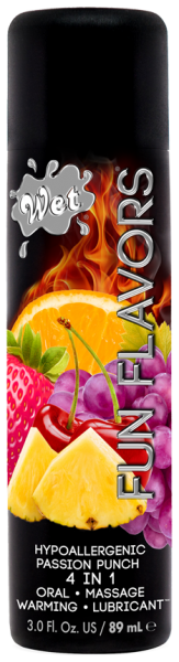 Разогревающий съедобный лубрикант 4 в 1 Wet Fun Passion Gleitgel (Фрукты), 89 мл вид 2