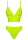 Комплект топ с трусиками Obsessive Neonia желтый, S/M вид 2