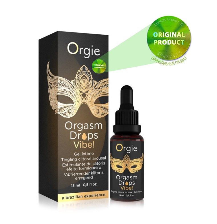 Клиторальные капли с вибрацией Orgie ORGASM DROPS VIBE, 15 мл вид 6