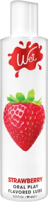 Їстівний лубрикант зі смаком полуниці WET Flavored Strawberry, 30 мл