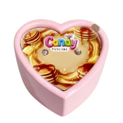 Масажна свічка з ароматом панкейка Candy Pancake у формі серця, 70 мл