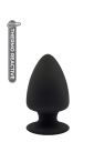 Термоактивная анальная пробка PREMIUM SILICONE PLUG S BLACK