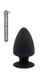 Термоактивна анальна пробка PREMIUM SILICONE PLUG S BLACK вид 2