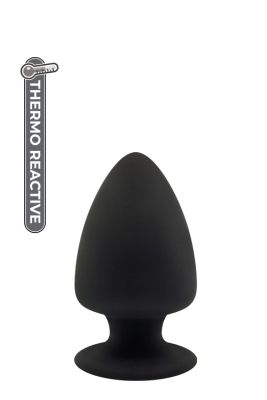 Термоактивна анальна пробка PREMIUM SILICONE PLUG S BLACK