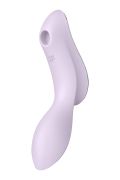 Подвійний вібратор з вакуумною стимуляцією Satisfyer Curvy Trinity 2 бузковий