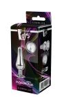 Анальна пробка конічної форми Dream Toys GLEAMING LOVE SILVER PLEASURE PLUG S вид 3