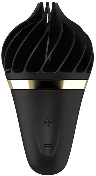 Кліторальний вібростимулятор Satisfyer Sweet Treat Spinnator у формі морозива, чорний вид 2