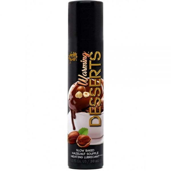 Їстівний лубрикант 4 в 1 WET Warming Desserts Slow Baked Hazelnut (зі смаком суфле і горіха) 30 мл вид 2