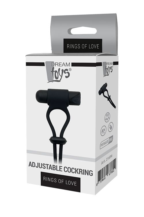 Ерекційне вібро кільце Dream Toys RINGS OF LOVE ADJUSTABLE COCKRING вид 3