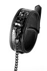 Нашийник з повідцем BLAZE LUXURY COLLAR AND LEASH CROCO BLACK вид 5