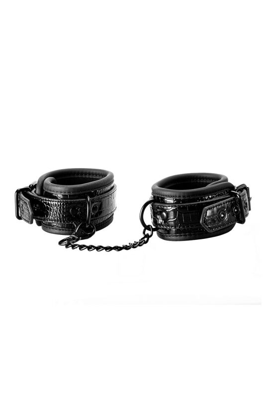 Кайдани BLAZE LUXURY ANKLE cuff CROCO BLACK вид 4