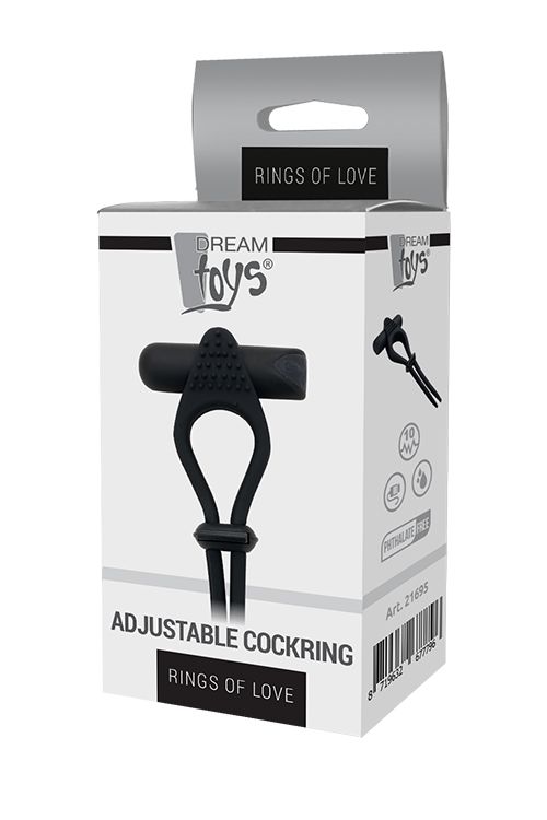 Ерекційне віброкільце Dream Toys RINGS OF LOVE ADJUSTABLE COCKRING вид 3