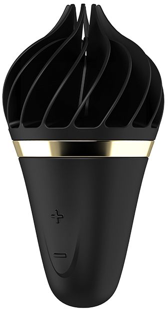 Клиторальный вибростимулятор Satisfyer Sweet Treat Spinnator в форме мороженого, черный вид 3
