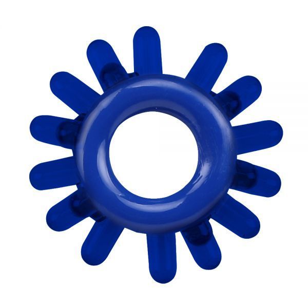 Набор эрекционных колец Chisa GK Power Cock Rings с разными структурами, синие вид 6
