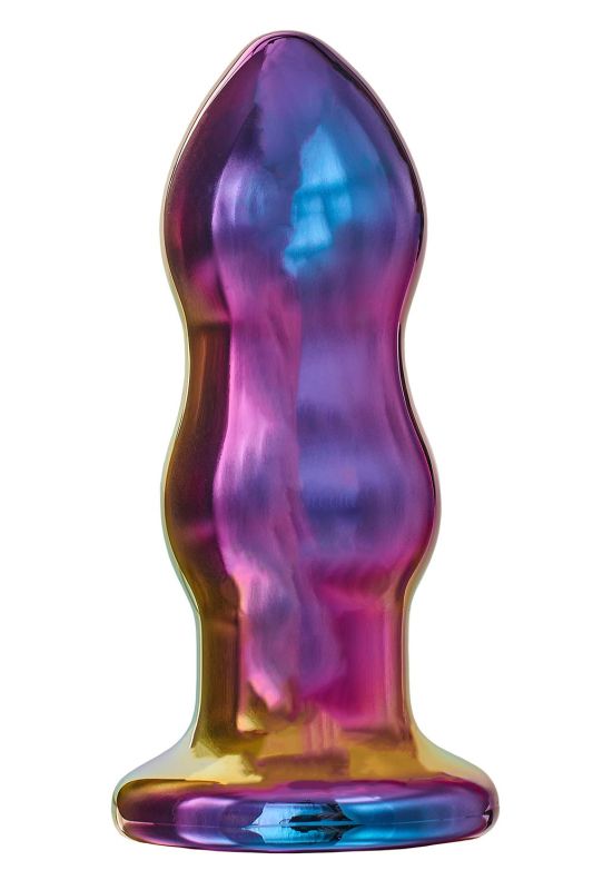Анальна пробка із вібрацією дворівнева скляна Dream Toys GLAMOUR GLASS вид 4