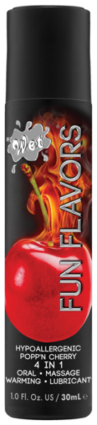 Съедобный лубрикант 4 в 1 на водной основе Wet Fun вишня, 30 мл вид 2