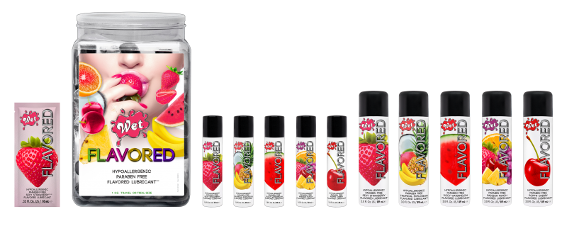 Їстівний лубрикант Wet Flavored Tropical Fruit Explosion (смак тропік) 89 мл вид 9