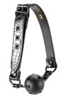 Кляп 4,7 см BLAZE LUXURY BALL GAG CROCO BLACK вид 5