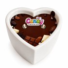 Масажна свічка з ароматом шоколаду Candy Chocolate у формі серця, 70 мл вид 2