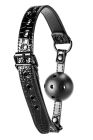 Кляп 4,7 см BLAZE LUXURY BALL GAG CROCO BLACK вид 4