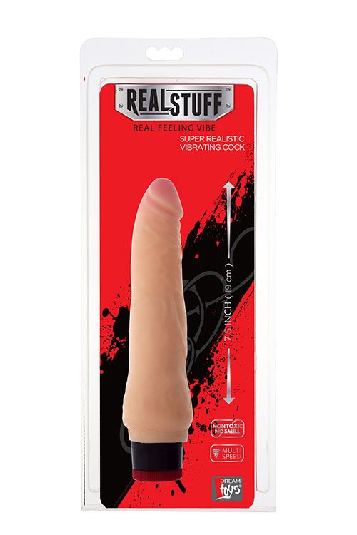 Вібромасажер REALISTX 7.5 INCH VIBRATOR, FLESH вид 3