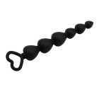 Анальная ёлочка сердечки Chisa Black Mont Elite Lover's Beads 17 см / 2,5 см вид 5