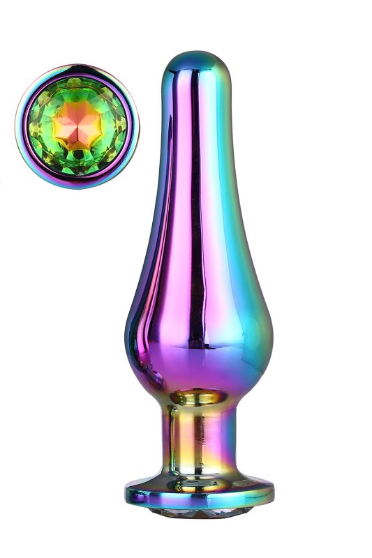 Анальна пробка конічної форми Dream Toys GLEAMING LOVE COLOURED PLEASURE PLUG L вид 2
