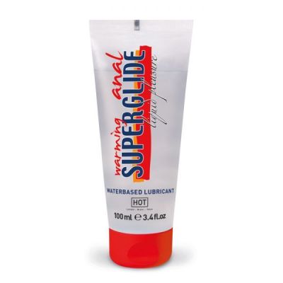 Согревающий Анальный лубрикант HOT Anal Superglide warming waterbased, 100 мл