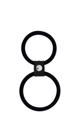 Ерекційне кільце MENZSTUFF DUAL RINGS, BLACK