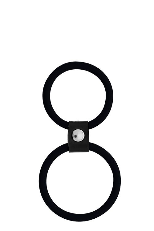 Ерекційне кільце MENZSTUFF DUAL RINGS, BLACK вид 2