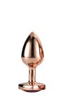 Анальна пробка з серцем GLEAMING LOVE ROSE GOLD PLUG SMALL вид 4