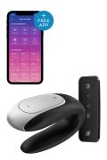 Вібратор для пар з фірмовим пультом керування Satisfyer Double Fun, чорний