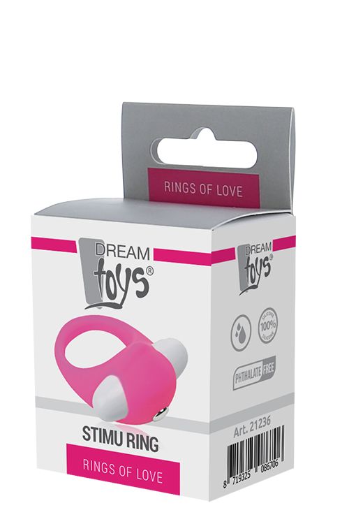 Ерекційне віброкільце LIT-UP SILICONE STIMU RING 6 PINK вид 3