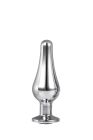 Анальна пробка конічної форми Dream Toys GLEAMING LOVE SILVER PLEASURE PLUG S вид 4
