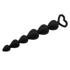 Анальная ёлочка сердечки Chisa Black Mont Elite Lover's Beads 17 см / 2,5 см вид 4