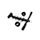 Набор для бондажа Chisa Behave Be My My Slave Set с ошейником и наручниками, чёрный вид 4