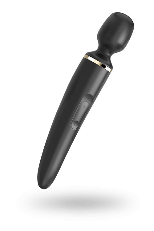 Вібромасажер-мікрофон Satisfyer Wand-er Woman, чорний вид 4