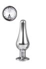 Анальна пробка конічної форми Dream Toys GLEAMING LOVE SILVER PLEASURE PLUG S вид 2