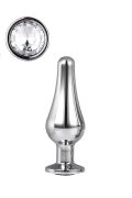 Анальна пробка конічної форми Dream Toys GLEAMING LOVE SILVER PLEASURE PLUG S