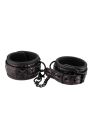 Поножи с фиолетовым тиснением Dream toys BLAZE Luxury Fetish на цепочке черного цвета вид 4