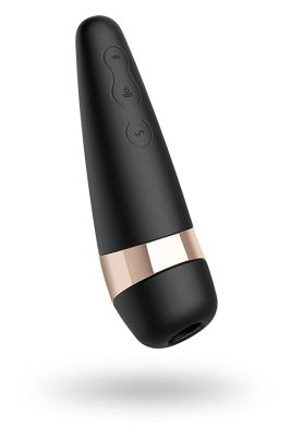 Вакуумний кліторальний стимулятор SATISFYER PRO 3 + чорний