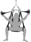 Гойдалки для сексу Whipsmart Yoga Pleasure Swing чорні вид 4