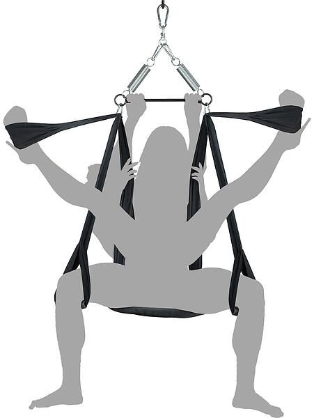 Гойдалки для сексу Whipsmart Yoga Pleasure Swing чорні вид 4