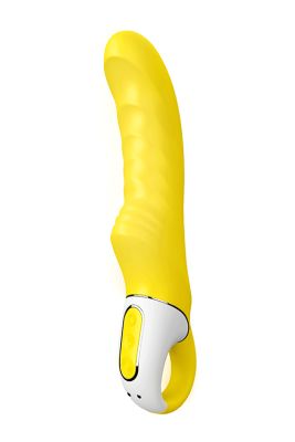 Вібратор для стимуляції точки G з ребристою структурою Satisfyer Yummy Sunshine, жовтий